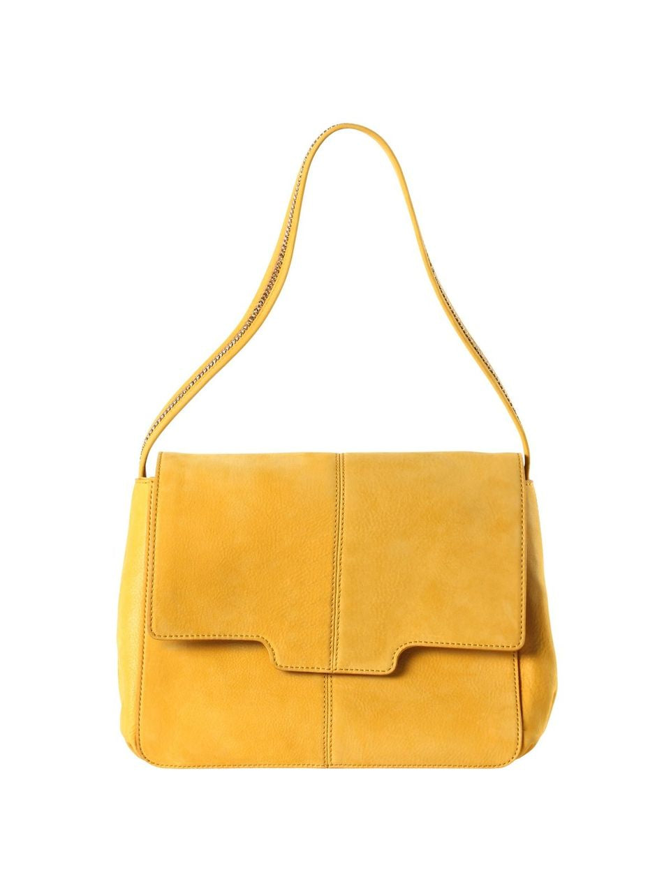 LSL Women Compact Leather Bag Organic Yellow