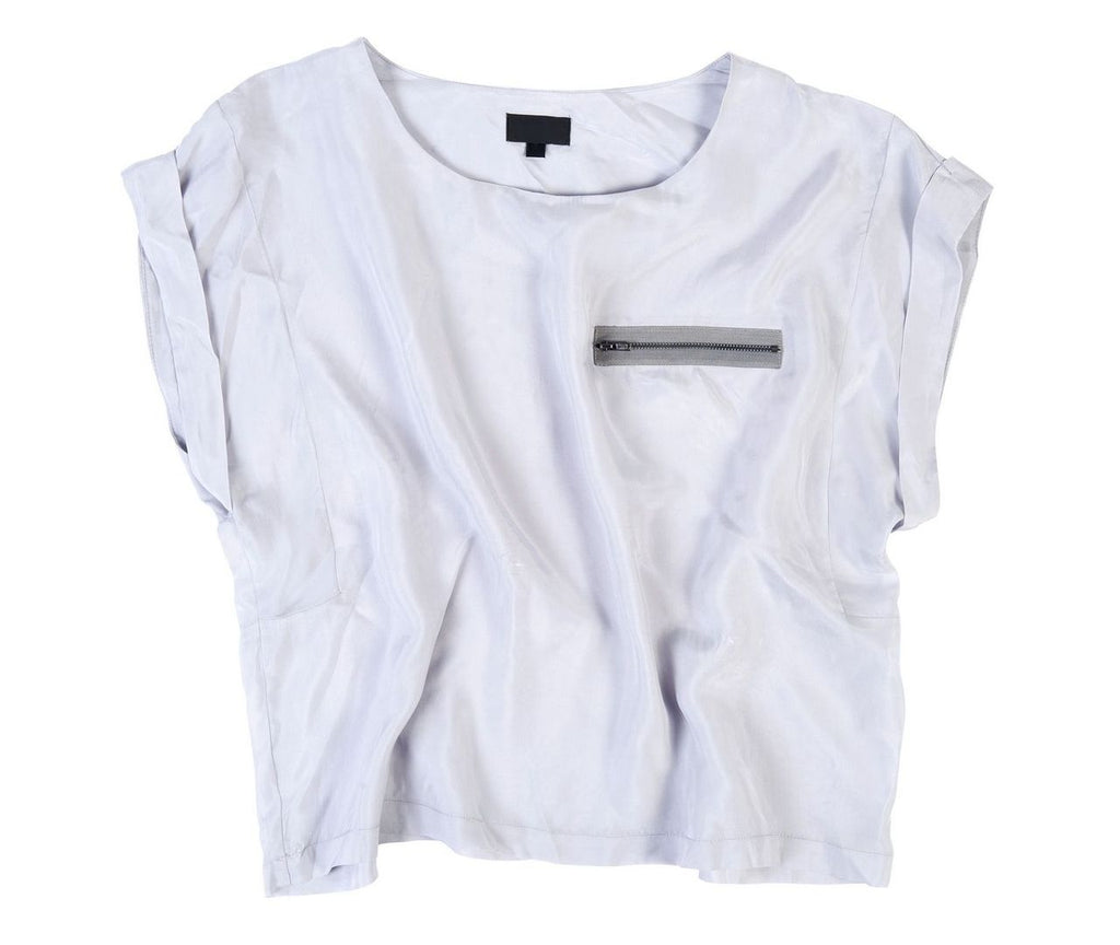 LSL Women Top Zip - White